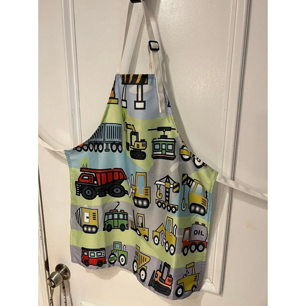Toddler/ small child construction truck apron